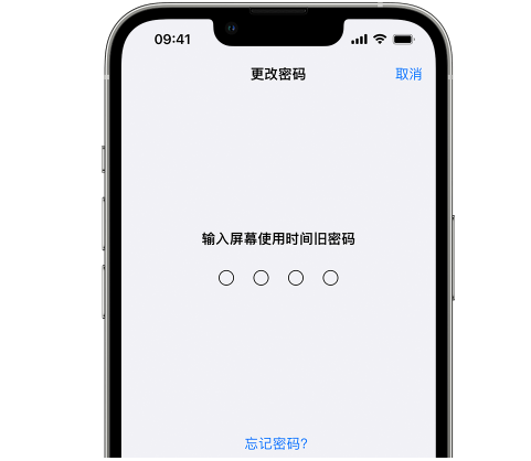 仪征iPhone屏幕维修分享iPhone屏幕使用时间密码忘记了怎么办 