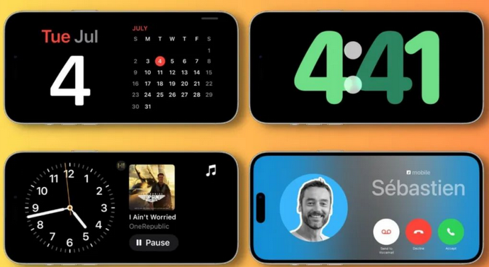 仪征苹果手机维修分享iOS17横屏充电待机显示有什么好处 