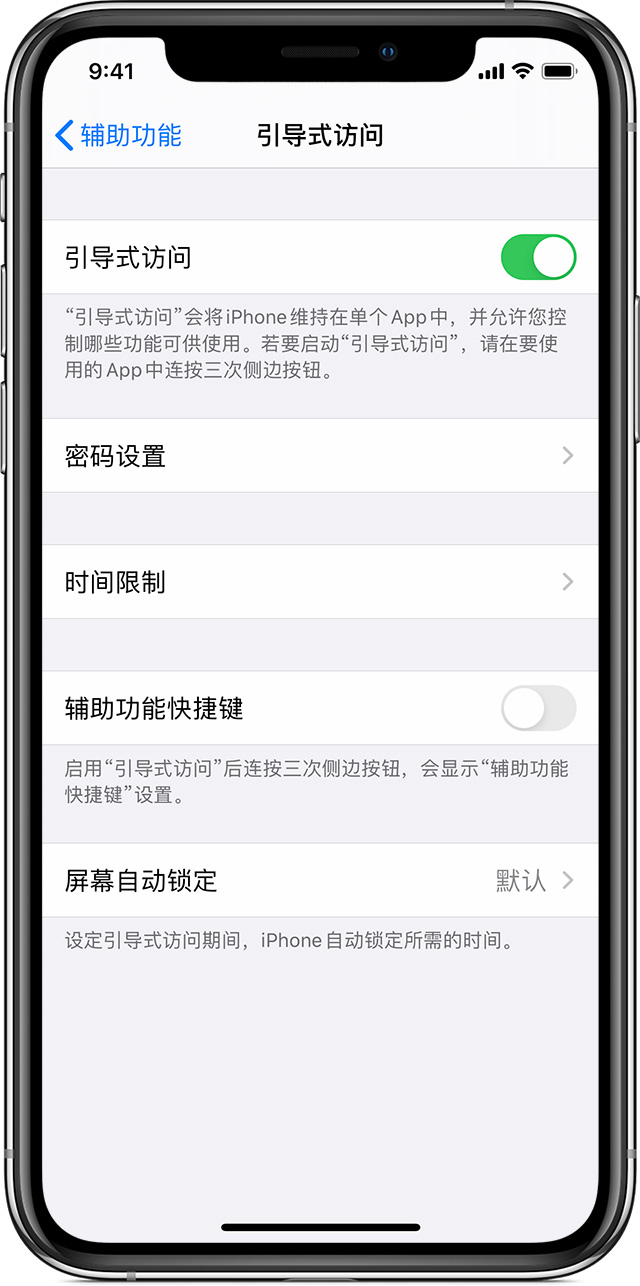 仪征苹果手机维修分享如何在 iPhone 上退出引导式访问 