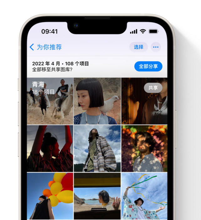 仪征苹果维修网点分享在 iPhone 上使用共享图库 