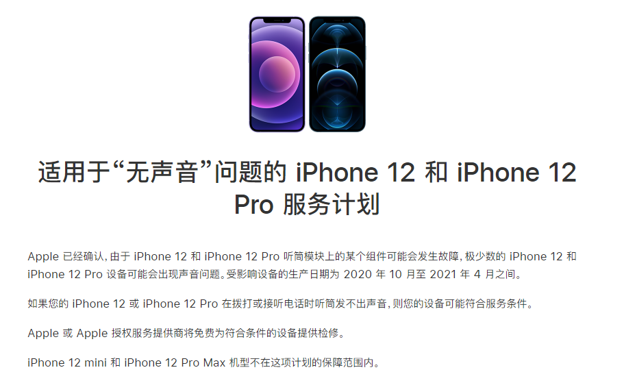 仪征苹果手机维修分享iPhone 12/Pro 拨打或接听电话时无声音怎么办 